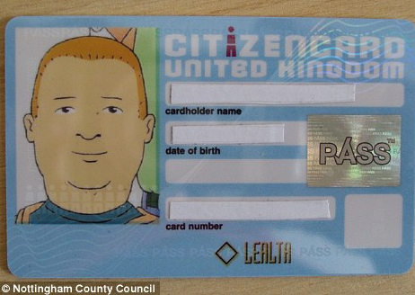 England, id-kort, Sprit